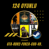 124 OYUNLU STEAM HESAP 