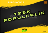 125 POPULERLIK | GARANTİLİ | PUBG MOBİLE