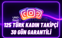 ⭐125 Türk Kadın Takipçi - 30 Gün Garantili⭐