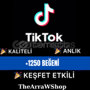 +1.250 TikTok Keşfet Etkili Gerçek Beğeni