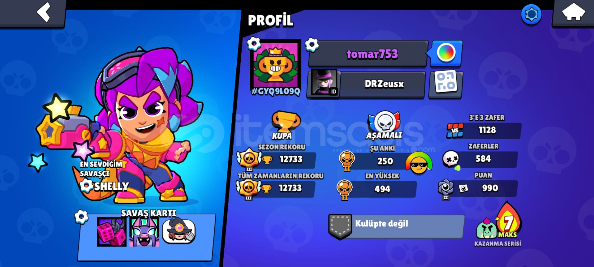 12K Kupa + 56 Karakter + 251 Taş + Bol Kostümlü 12K Kupa + 56 Karakter + 251 Taş + Bol Kostümlü