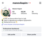 12M ERİŞİMLİ 67BİN TAKİPÇİLİ HESAP