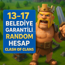 13-17 Belediye Garantili Random hesap