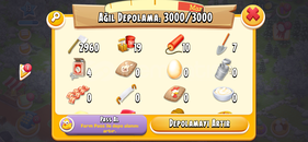 13 seviye 3000 depolu balta dolu hesap