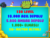 130 LEVEL 18000 AGIL 5000 AMBAR DEPOLU OYUN