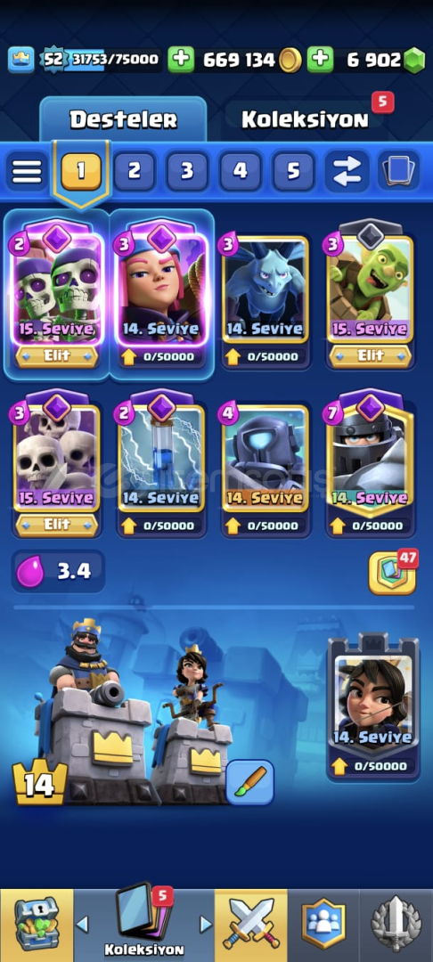 ⚡13000 KUPA⚡52 LEVEL⚡12 EVRİM ⚡13000 KUPA⚡52 LEVEL⚡12 EVRİM