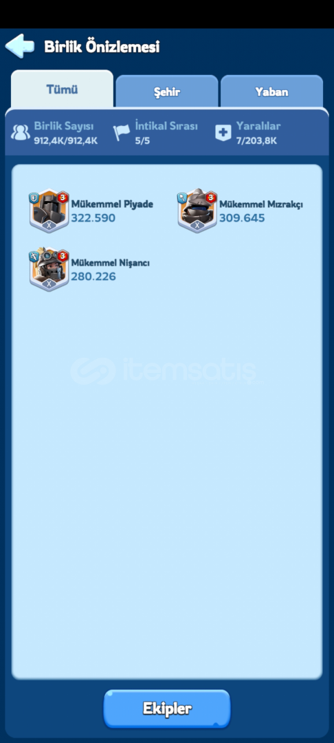 130M 7VIP SATILIK HESAP