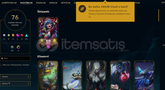 132 SEVİYE 76 KOSTÜM DOLU HESAP