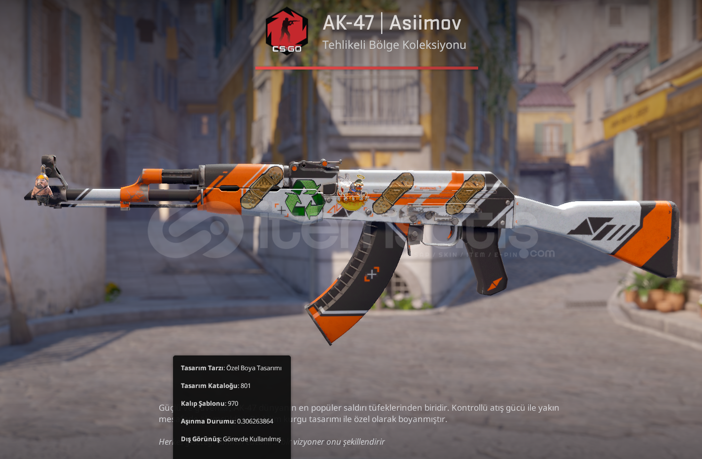 13.5$ STICKER İSİMLİ AK-47 | Asiimov FT 0.30 13.5$ STICKER İSİMLİ AK-47 | Asiimov FT 0.30