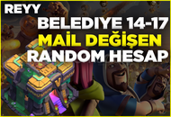 ⭐14-17 Seviye Belediye Mail Değişen Hesaplar⭐