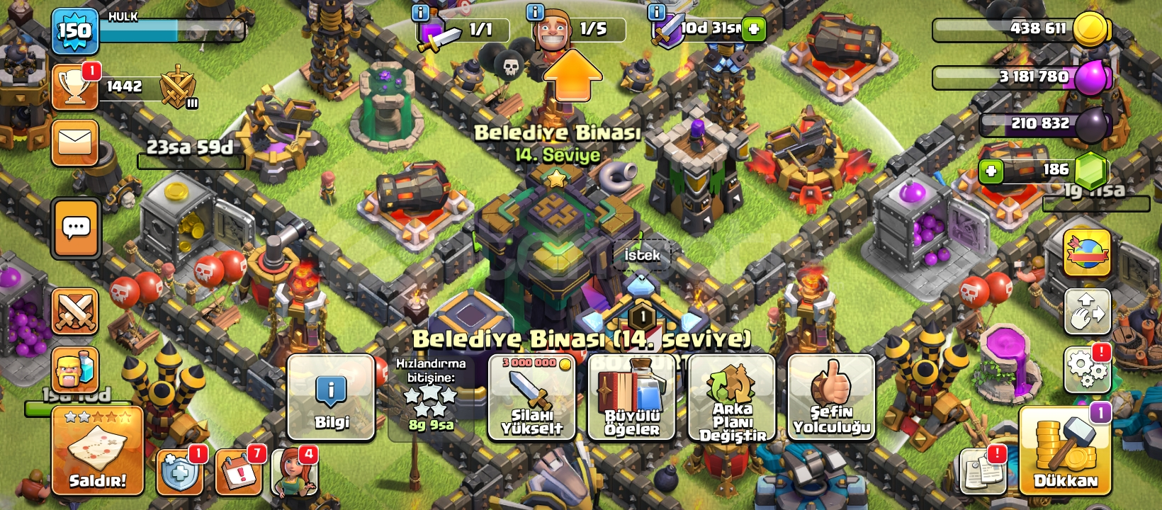 14 BB 150 Lvl Efsane 14 BB 150 Lvl Efsane