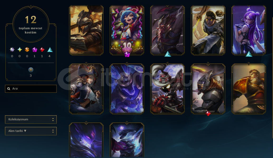 14 Kostümlü 20 Level EUW Hesap 14 Kostümlü 20 Level EUW Hesap
