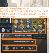 14 MADALYALI 20 LV 4.349 DOTA 2 RUST The Witche