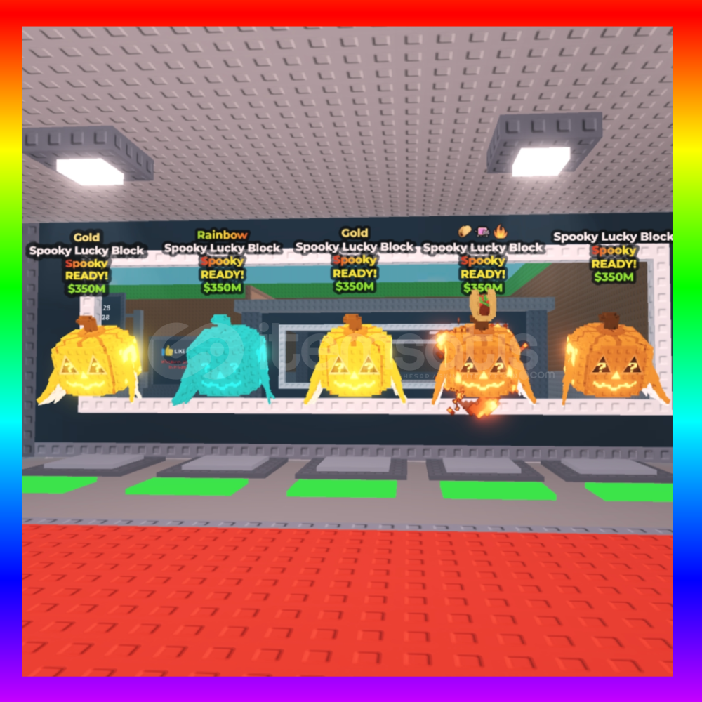 14 tane spooky lucky block (efektli)