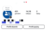 14.000 Takipçili Hesap KALİTELİ