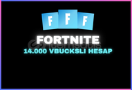 14.000 VBUCKSLI FORTNITE HESABI
