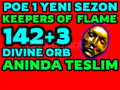 ⭐️142+3HEDİYE DIVINE ORB-KEEPERS FLAME- POE1 ⭐️142+3HEDİYE DIVINE ORB-KEEPERS FLAME- POE1