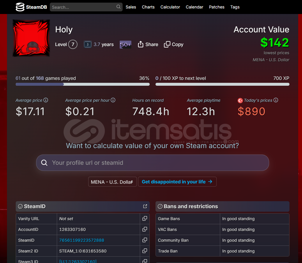 ⭐$142 Dolar Değerinde Steam Hesabım⭐ ⭐$142 Dolar Değerinde Steam Hesabım⭐