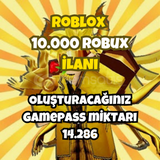 [⭐14.286⭐]✅10000 Robux✅