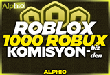 ✨(1429) 1000 Robux | Komisyon Bizden✨
