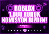 ⭐(1429) 1000 Robux + KOMİSYON BİZDEN ⭐