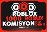 (1429) 1000 Robux + KOMİSYON BİZDEN ⭐