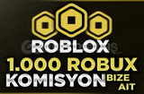 ‼️(1429)1000 Robux-KOMİSYON BİZDEN EN UCUZU‼️