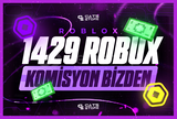 ⚡[1429] 1000 Robux - Komisyon Bizden |ENGELSİZ⚡