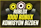 (1429) 1000 Robux - KOMİSYON ÖDENİYOR