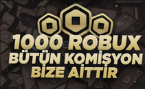 ⭐[1429] 1000 Robux - KOMİSYON ÖDENİYOR ⭐