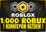 ⭐️(1429) 1000 ROBUX KOMİSYONU BİZDEN + GARANTİ 