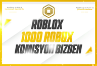 ⭐[1429] ROBLOX 1000 ROBUX KOMİSYON BİZDEN !⭐