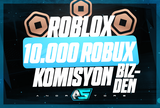 ✨(14290) 10.000 Robux - KOMİSYON BİZDEN✨