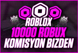 (14290) 10000 Robux - KOMİSYON ÖDENİYOR