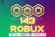 143 (100) Robux - Komisyon Bizden