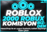 ⭐️(2858) 2000 ROBUX |✅KOMİSYON ÖDENİYOR