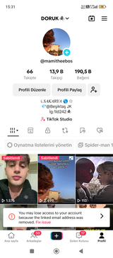 14k aktif tiktok hesabı 