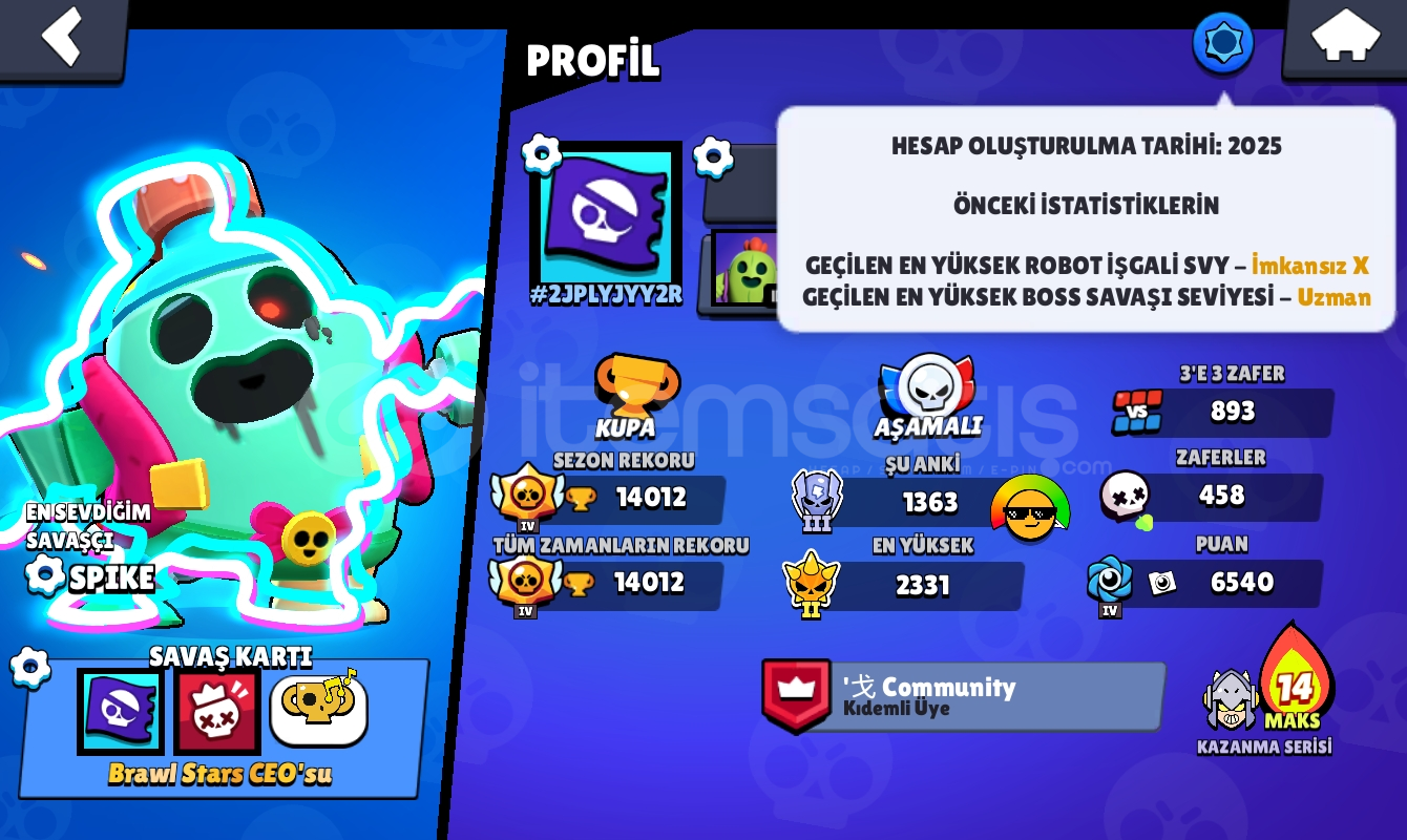 14K KUPA EFSANE HESAP! 14K KUPA EFSANE HESAP!