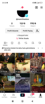 14k takipçili tiktok hesabı 