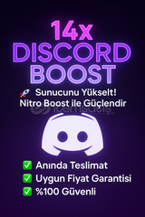 14x 1 Aylık Boost (Discord)