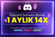 [Botsuz✅ ] 1 Aylık 14x Boost | Disacord 