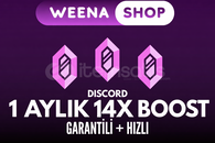 14X DİSCORD NİTRO BOOST+GARANTİ