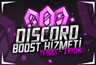 [14x Level 3 | 3 Aylık] DİSCORD SUNUCU BOOSTU!