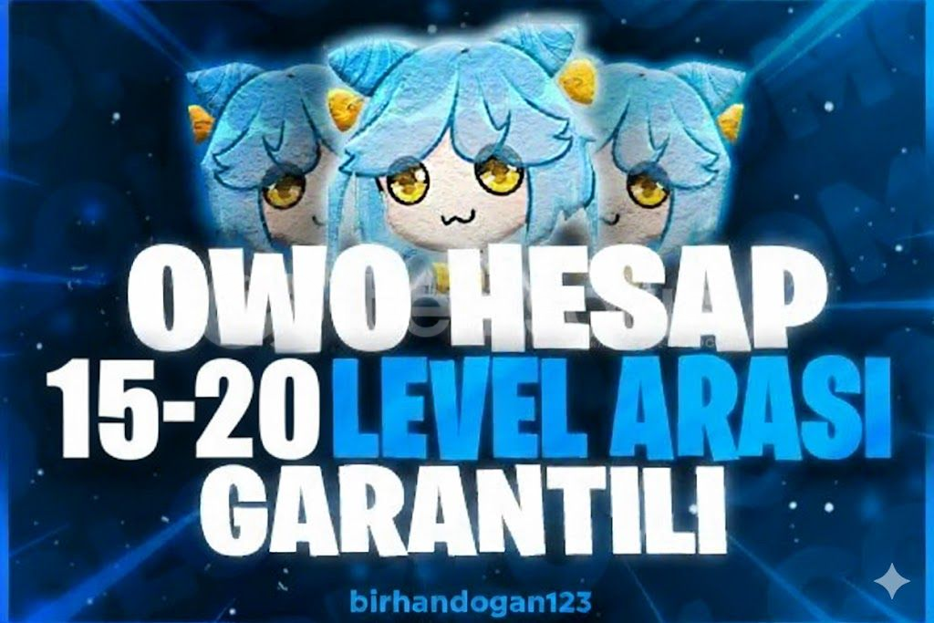 15-20 Level Discord OwO Hesap Garanti 15-20 Level Discord OwO Hesap Garanti
