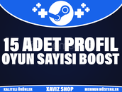 15 Adet Steam Profil Oyun Sayısı Yükselten Key