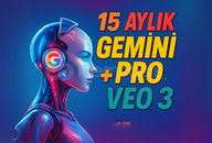 15 Ay GOOGLE Gemini 2.5 Pro VEO 3 [ Garantili ]