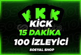 ⭐[15 DAKİKA] 100 KİCK CANLI İZLEYİCİ OTO TESLİM