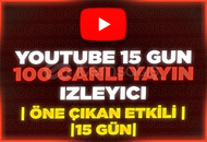 ⭐️[15 GÜN] 100 YOUTUBE CANLI YAYIN İZLEYİCİ⭐️