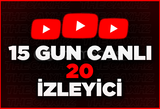 ⭐15 GÜN Youtube 20 CANLI İZLEYİCİ ⭐