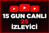 ⭐15 GÜN Youtube 25 CANLI İZLEYİCİ ⭐